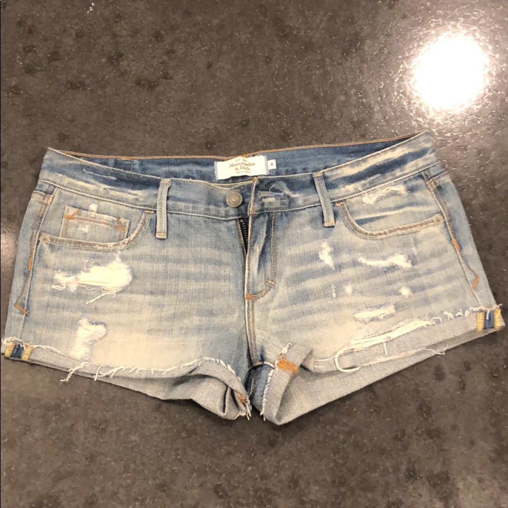 A&F Denim Cutoffs